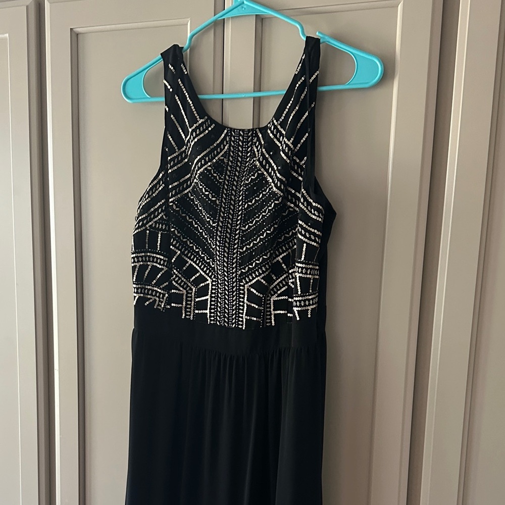 Gianni Bini Black and White Maxi Dress